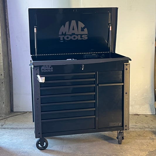 MAC TOOLS 7-Drawer Vertical Power Drawer Cart 49” Black UC4925VPD-BK