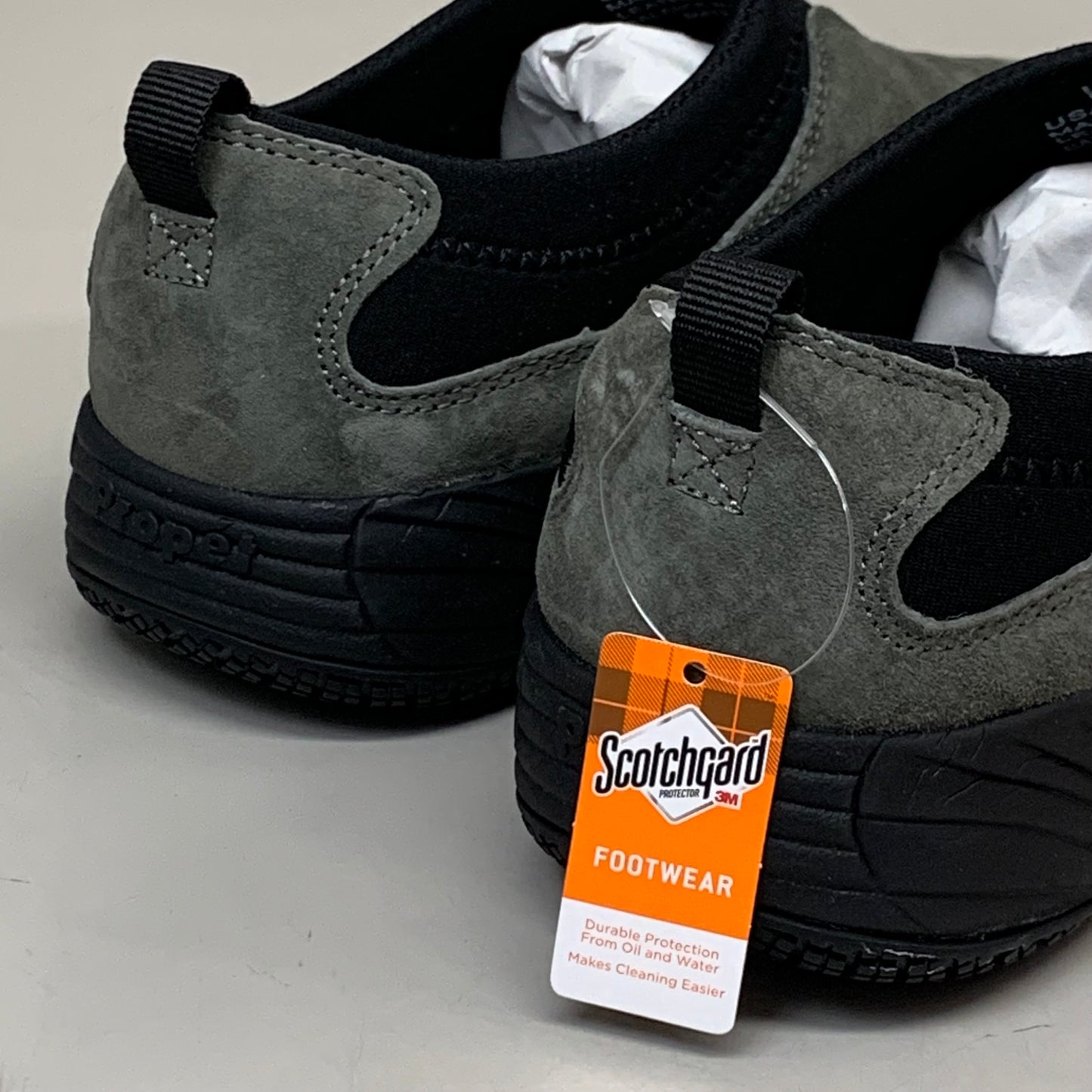 PROPET Wash & Wear Slip-On II Shoes M(B) Women's SZ 6.5 SR Pewter Suede W3851SPWM-06H