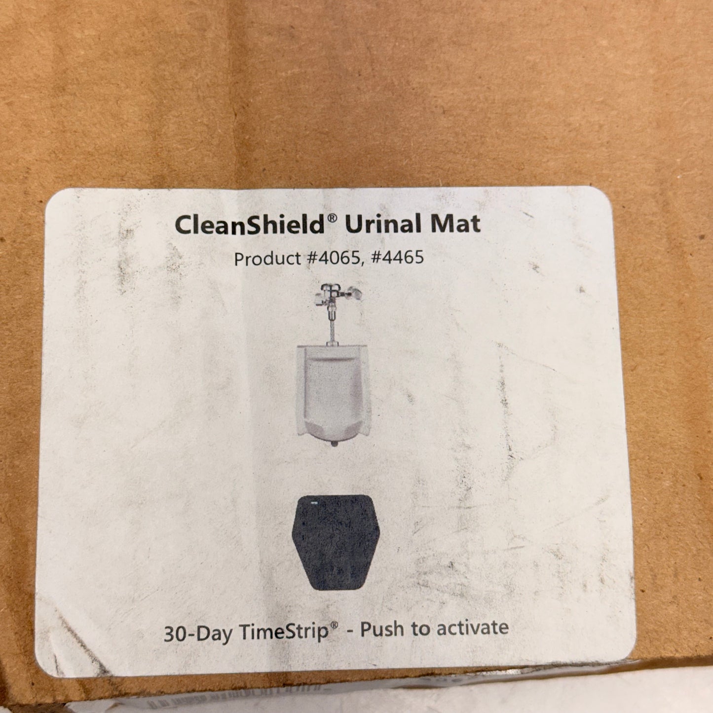 CLEAN SHIELD (6 PACK) Urinal Mats 17.25" x 20.5" Charcoal 4465 (New-Other)