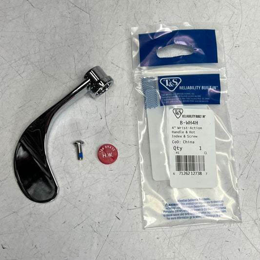 T & S Reliability Built In Wrist Action Handle & Hot Index W/ Hardware B-WH4H