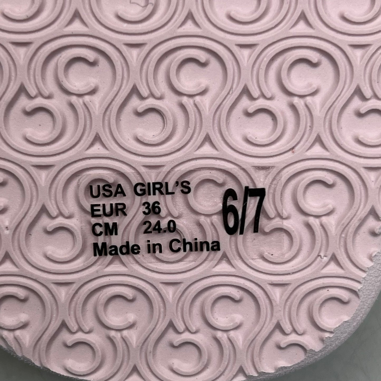 COBIAN Lil' Dana Strap Flower Sandals Kid's Sz 6/7 Pink LDA24-650-6/7