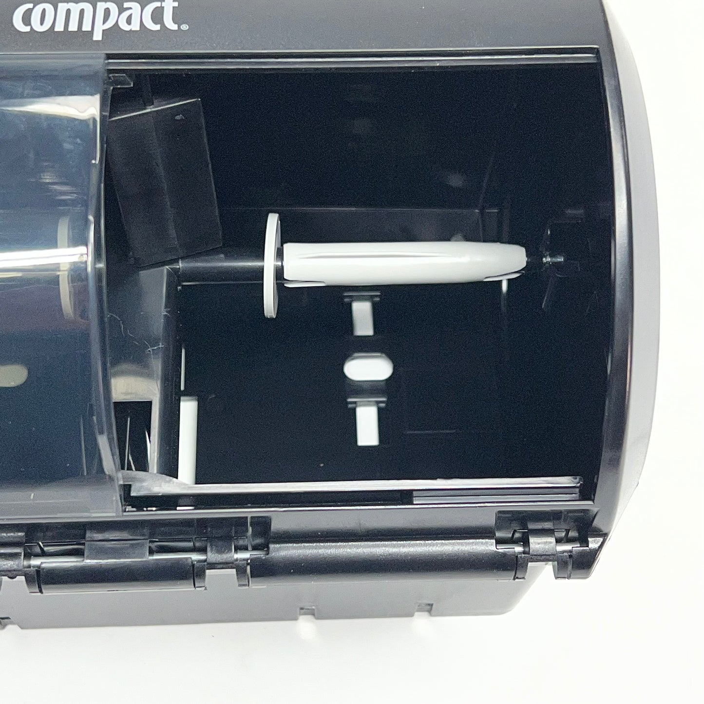 ZA@ COMPACT 2 Roll Coreless High Capacity Toilet Paper Dispenser Black 56784A (As-Is)