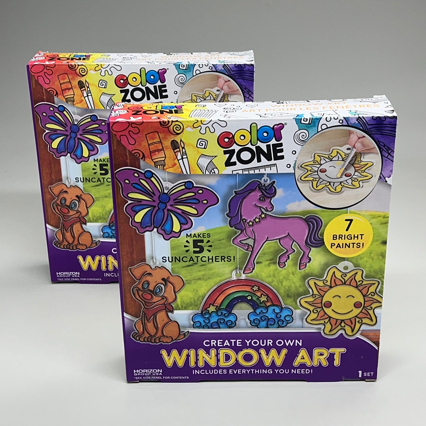 HORIZON GROUP (2 PACK) Create Your own Window Art Makes 5 Sun Catchers 77997C