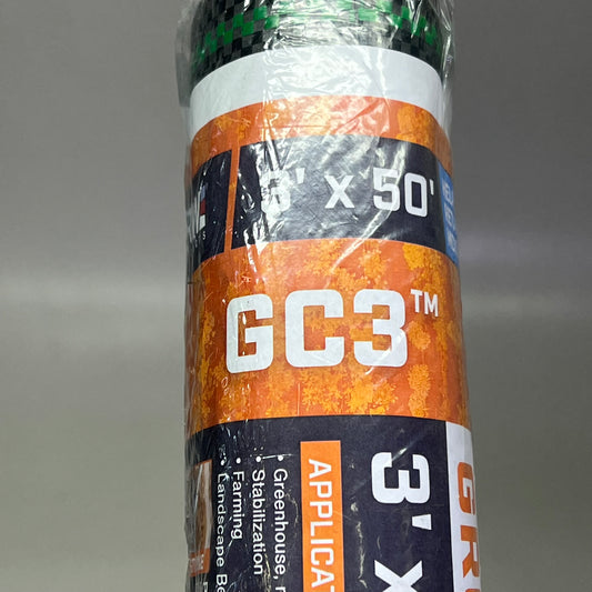 SRW PRODUCTS Ground Cover Fabric GC3 Woven Geotextile  3'x50' Black FGC3 03050