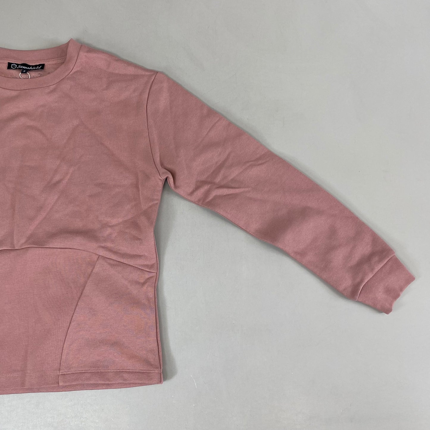 SAMSHIELD Florine Long Sleeve Shirt Women's SZ S Blush Pink