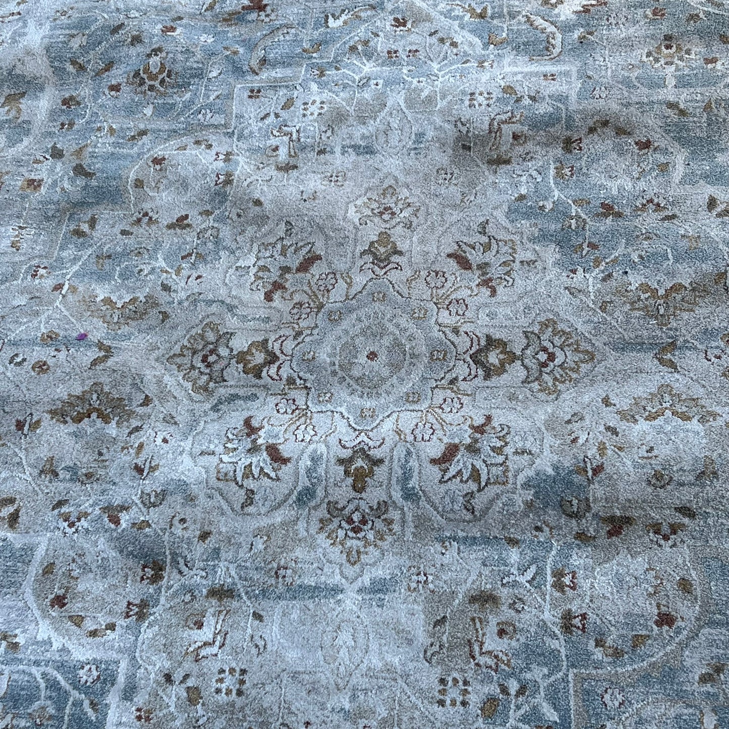 ZA@ VEGA COLLECTION Large Area Rug Low Pile Light Grey Multicolor (New Other)