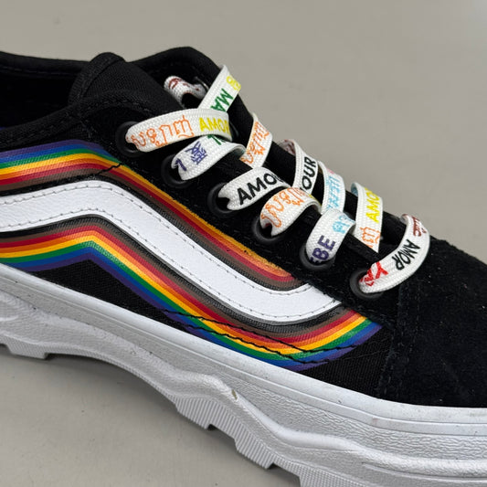 VANS Old Skool Sentry WC Pride Sneaker Women's 5.0 Men's 3.5 Rainbow/Black/White
