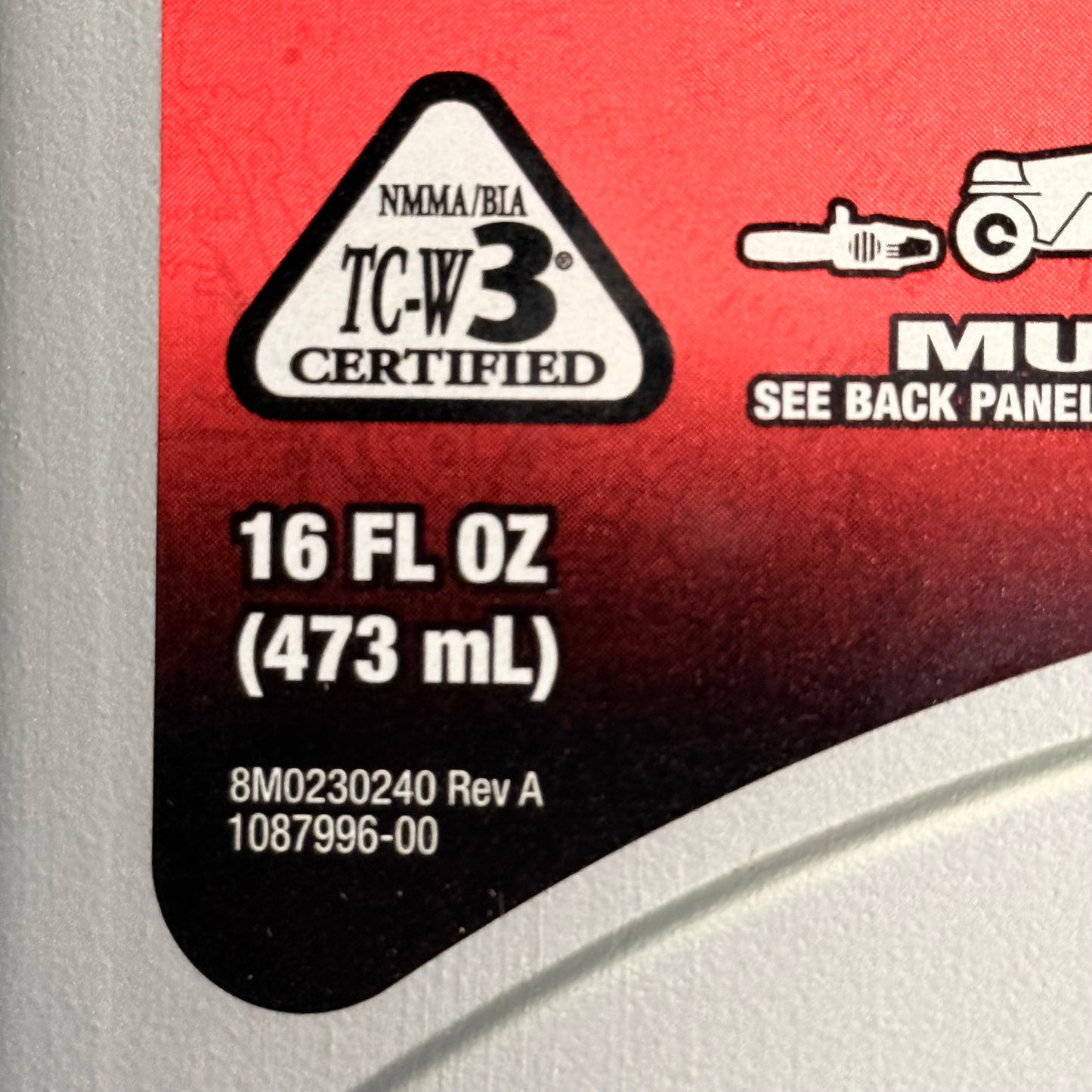 QUICKSILVER (3 PACK) Marine Lubricants Premium 2-Stroke Engine Oil 16 Fl oz 8M0220784