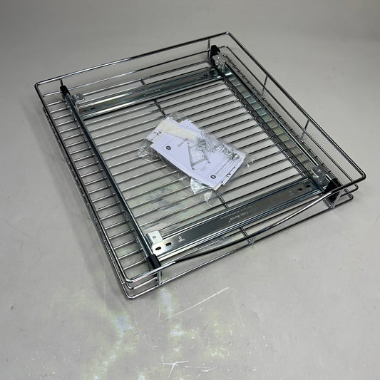 LYNK Easy Mount Professional Roll Out Cabinet Organizer 17"x18" Chrome 401718WB