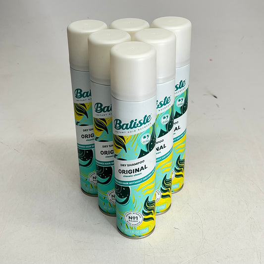 BATISTE (6 PACK) Dry Shampoo Lightweight Original Classic Clean 3.81 Fl Oz