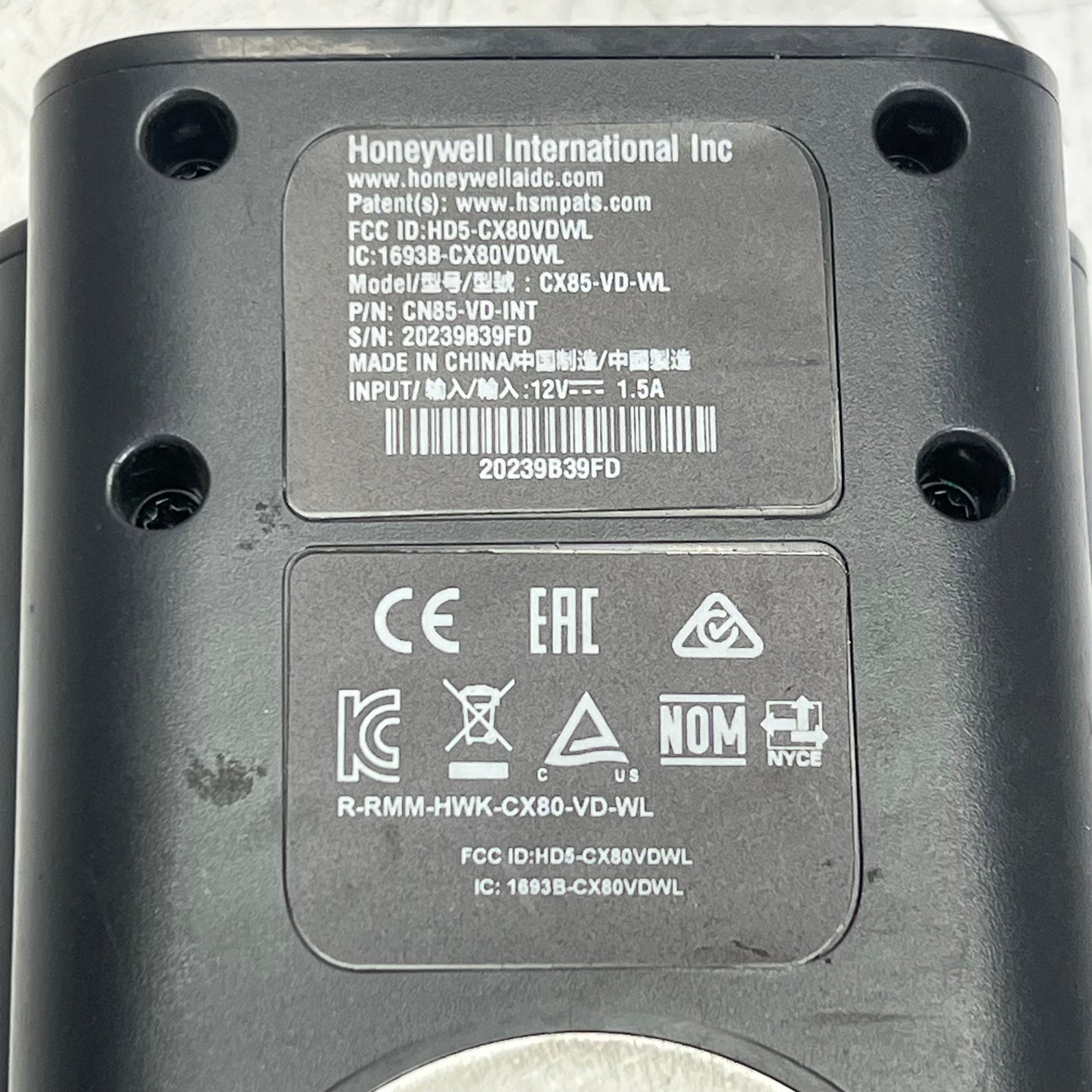HONEYWELL Wireless Vehicle Charger Docking Cable Grey CN85-VD-INT (Used)