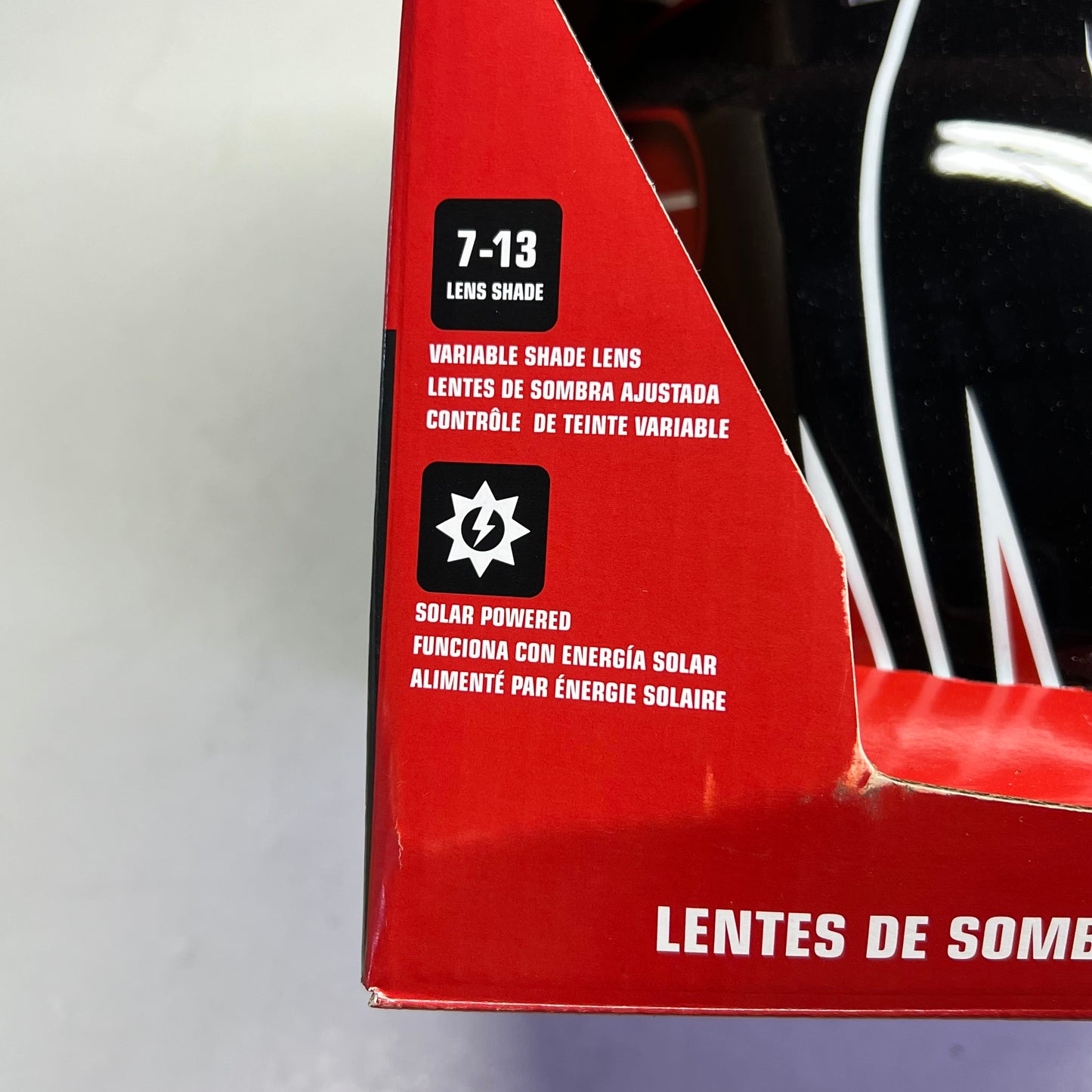 LINCOLN ELECTRIC Red Fierce Welding Helmet 7-13 Shade Red/Black K3063-1