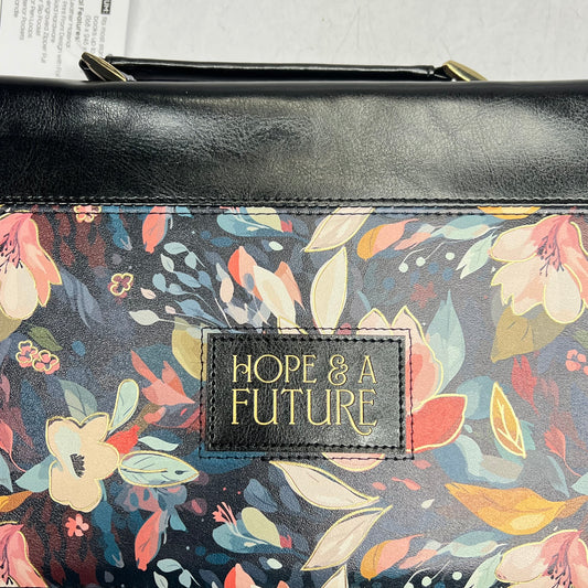 CHRISTIAN ART GIFTS Jeremiah 29:11 Botanical Faux Leather Bible Cover  6"x9"