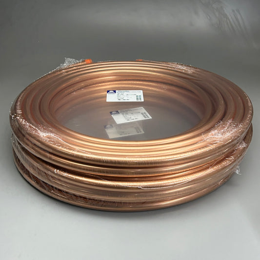 MUELLER 3-PK! Streamline Soft Coil Copper Air Conditioning Tube 7/8″ X 50 ft (New)