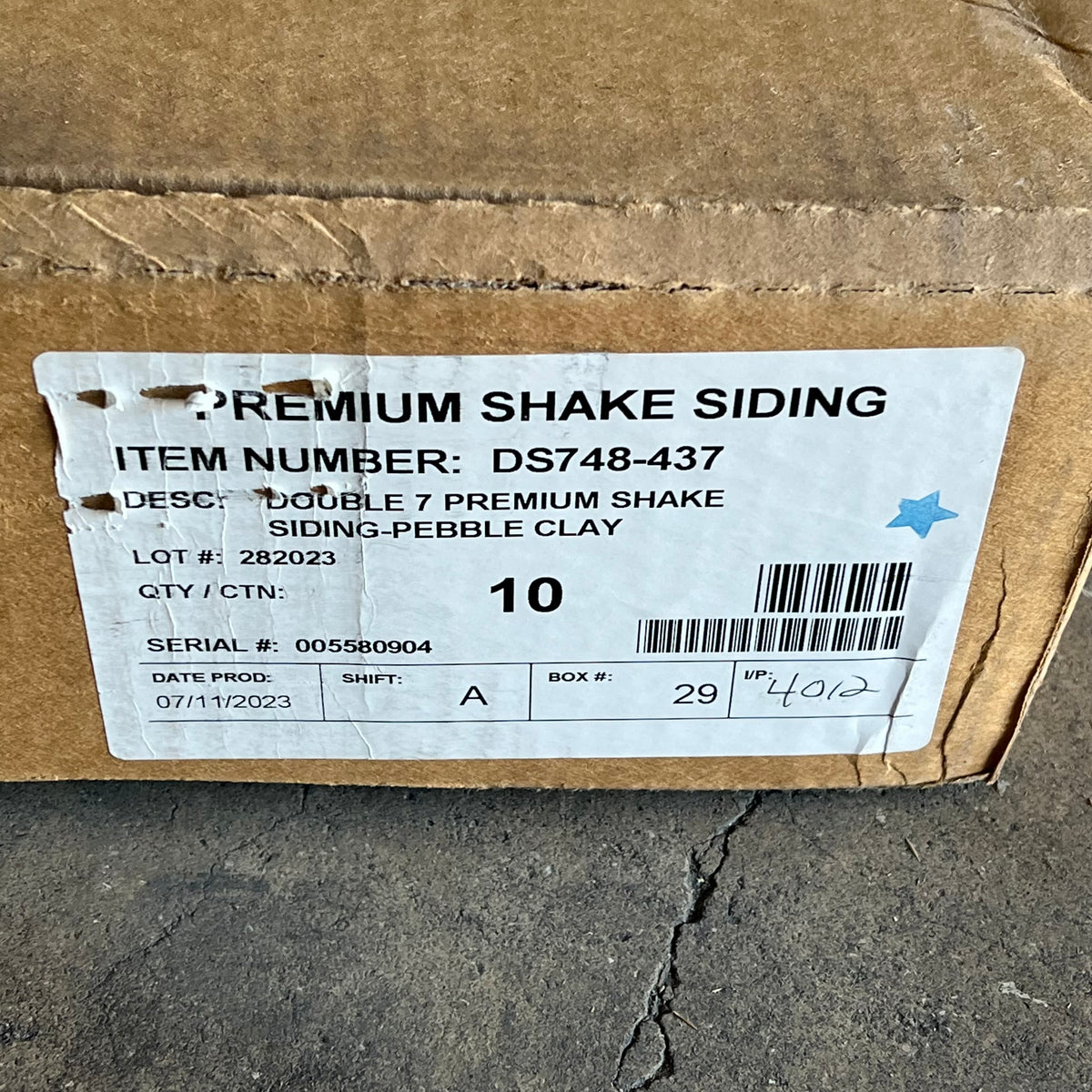 POLARIS (10 PACK) Homeside Double 7 Premium Shake Sliding  Pebble Clay DS748-437