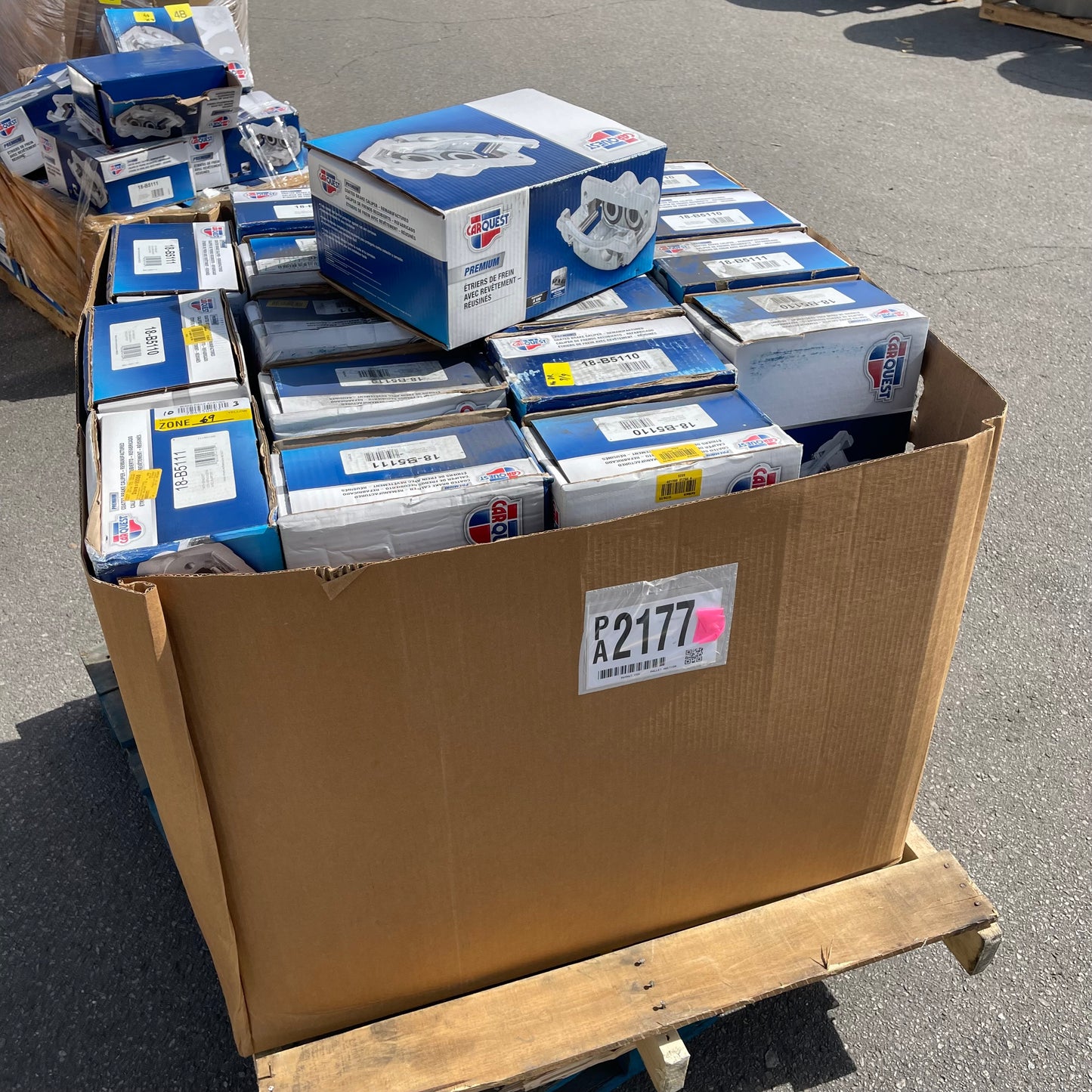 ZA@ Pallet of CAR QUEST (~36 Units) Premium Coated Brake Calipers (see images)