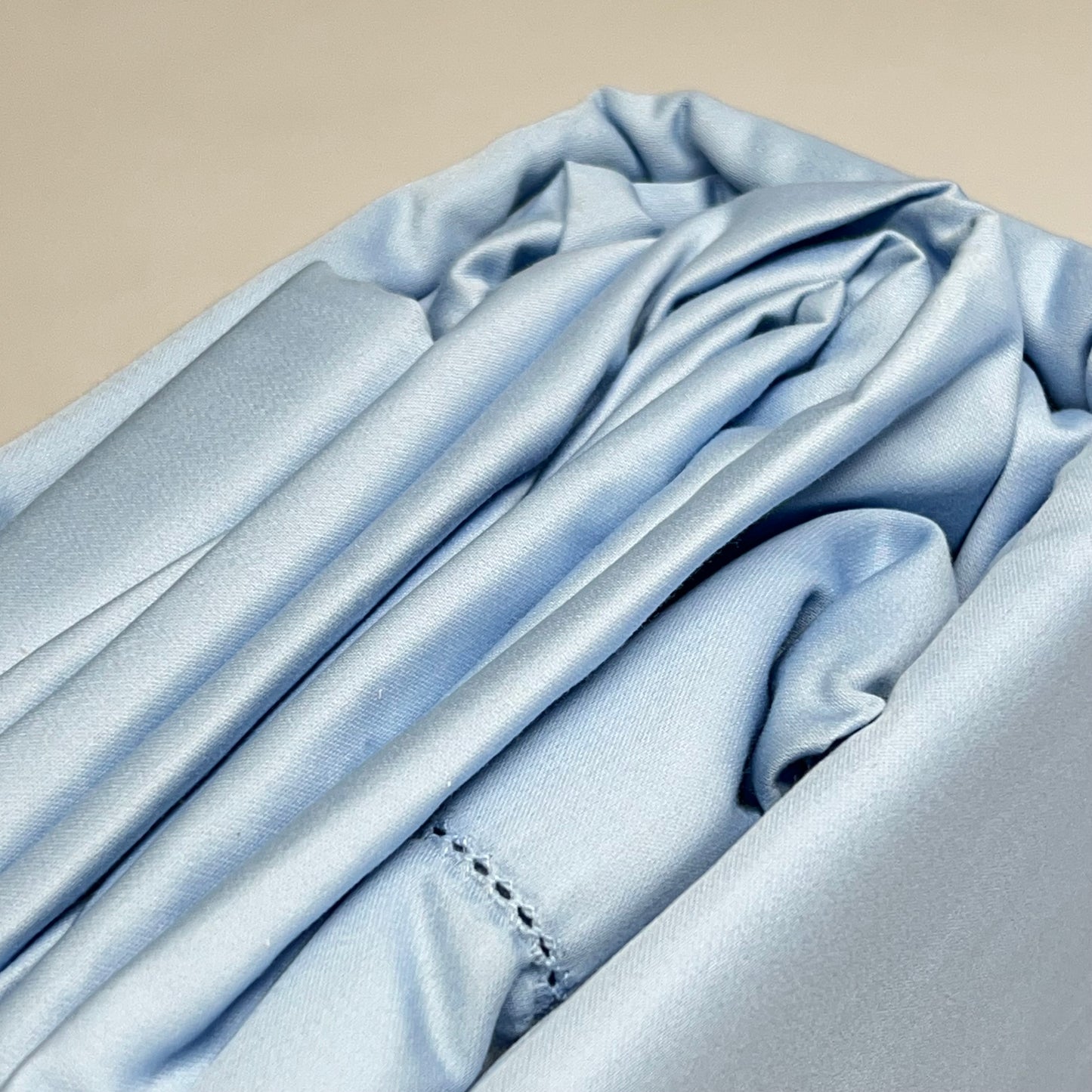 CHARTER CLUB 100% Cotton Damask Collection Sheet Set King Light Blue (New Other)