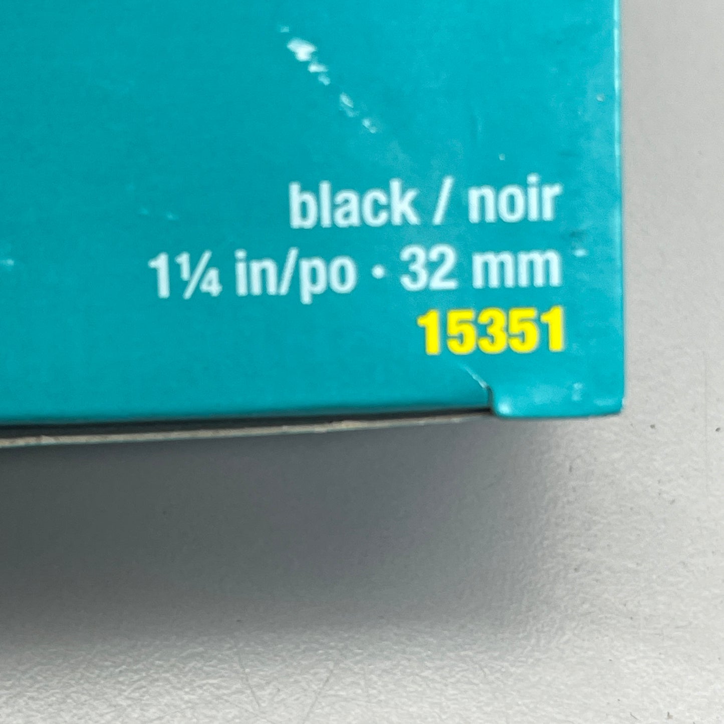 STAPLES 144 PK! Medium Binder Clips Black Oxide 1-1/4" 15351 (New)