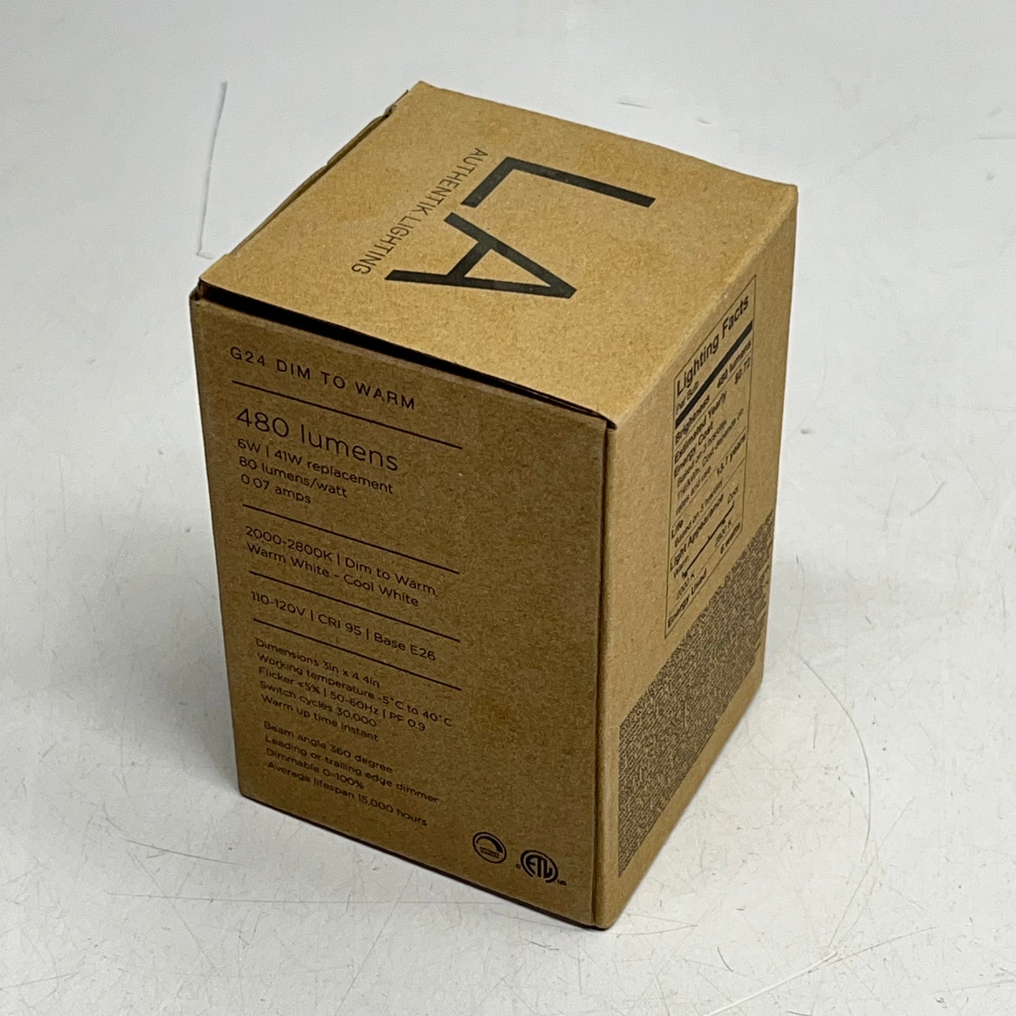 TALA Sphere II Led Light Bulb E 26 2000-2800K 15000 hrs Dim To Warm Matte White