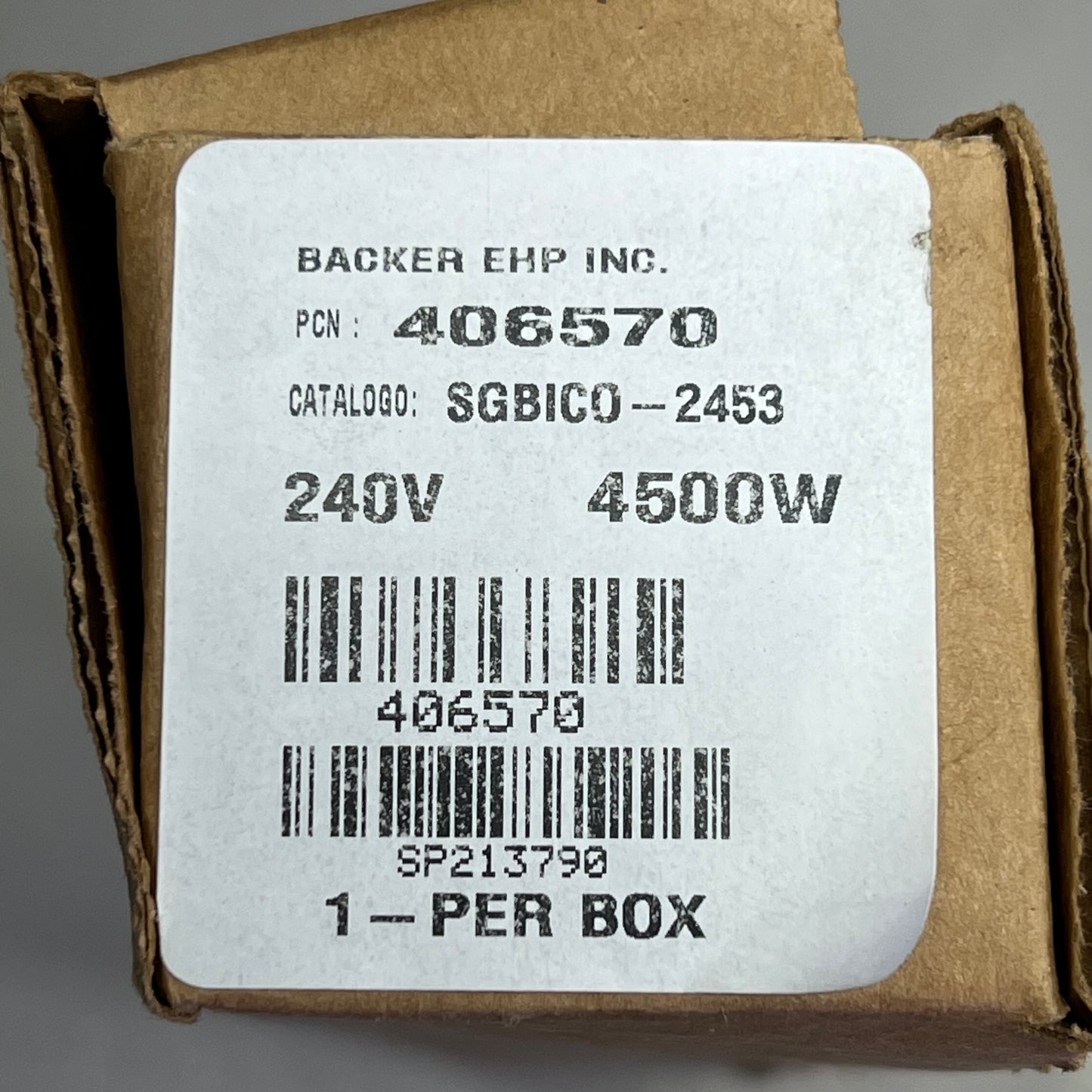 BACKER EHP INC. Threaded Element For Water Heaters 240V 4500 Watt SP213790