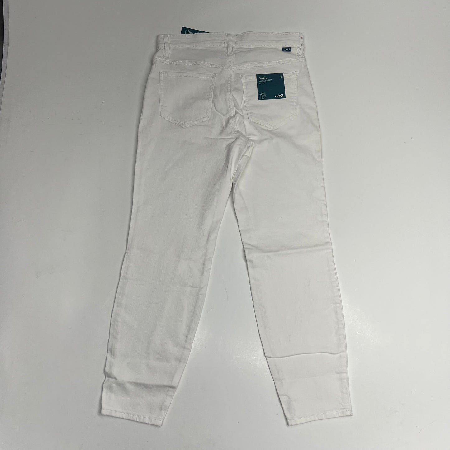 ZA@ JAG Cecila Skinny Jeans Flattering Mid Rise Women's Sz 8/29  White J2865CBD618 (As-is, Small Stain)
