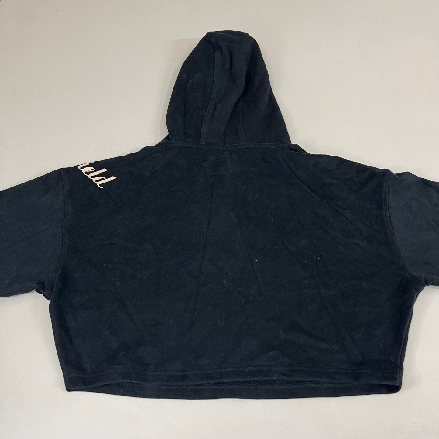 SAMSHIELD Equestrian Hooded Sweatshirt w/Sleeve Logo Women's Sz S Black