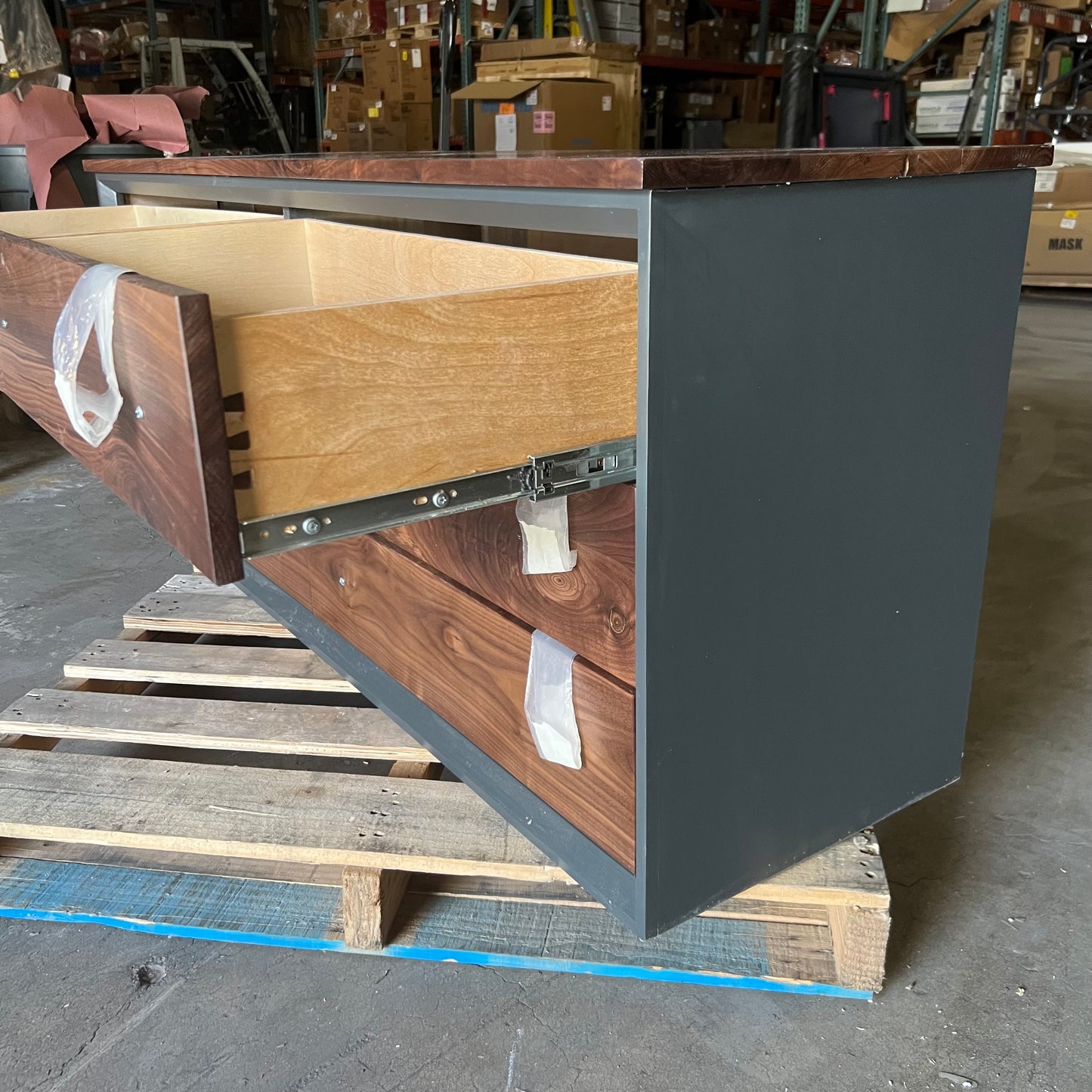 ZA@ Pallet of COSMAS Wood Desk Sz 60”L x 18” x 25.5”H 305-480FB (New)