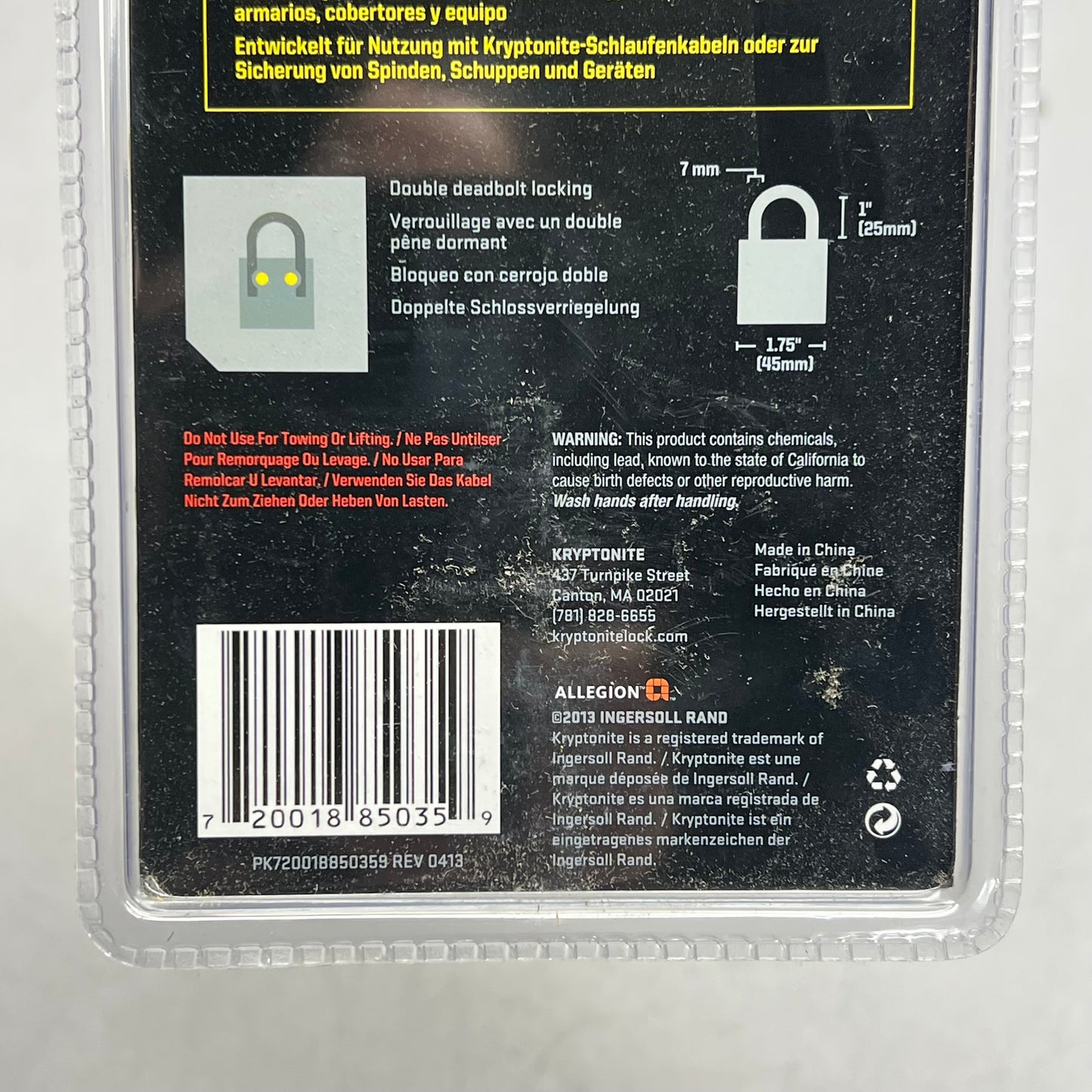 KRYPTONITE (2 PACK) Laminated Steel Padlock  1 3/4" (45MM) Chrome/Black