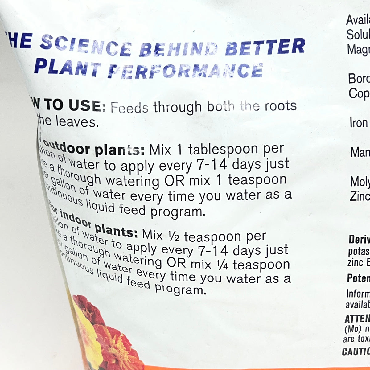 JACKS 10-30-20 Classic Blossom Booster Water Soluble Fertilizer 10 LBS Blue