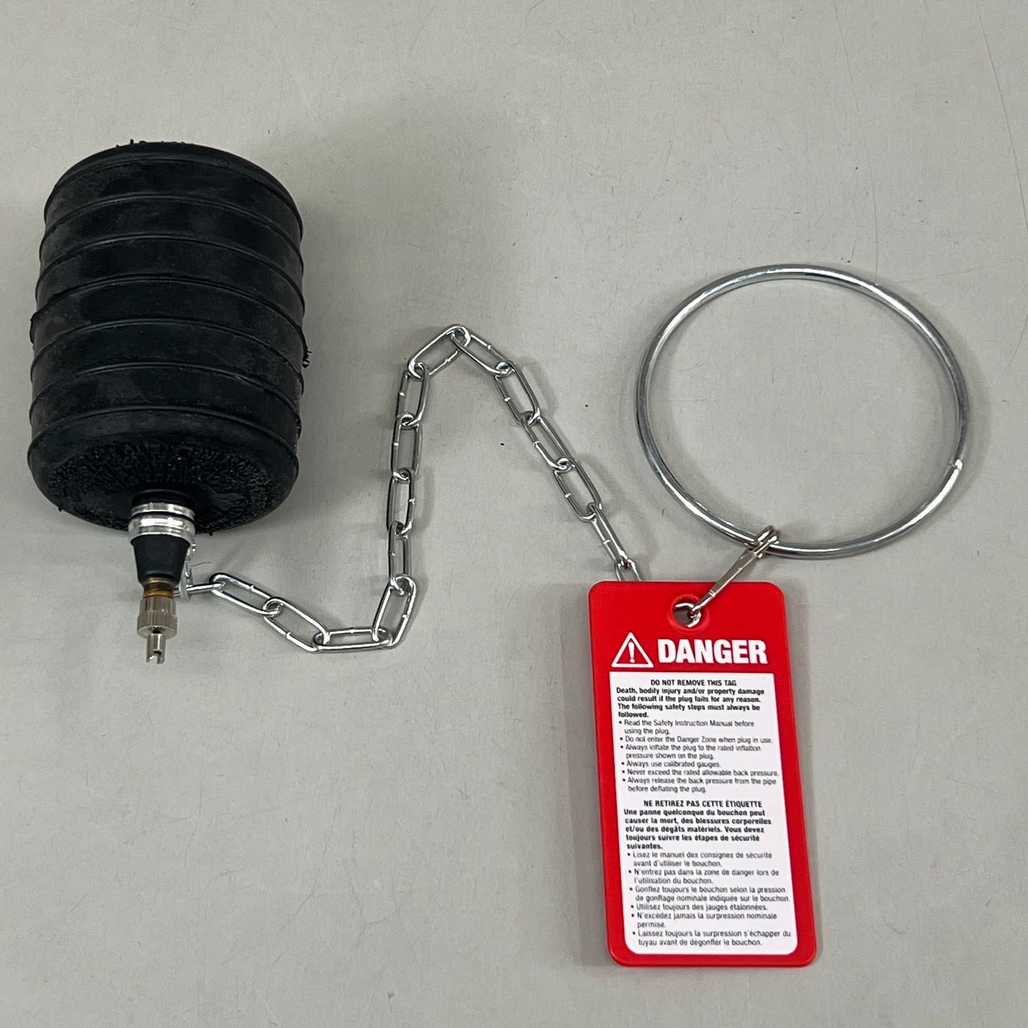 OATEY Cherne Bulk Test-Ball Plugs With Individual Display Bags 3" Black 240038