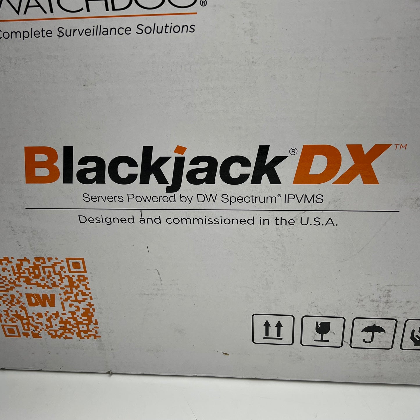 DW Blackjack Dx5 Nvr Powdered by Dw Spectrum  20TB 360 Mbps Black DW-BJDX5120T