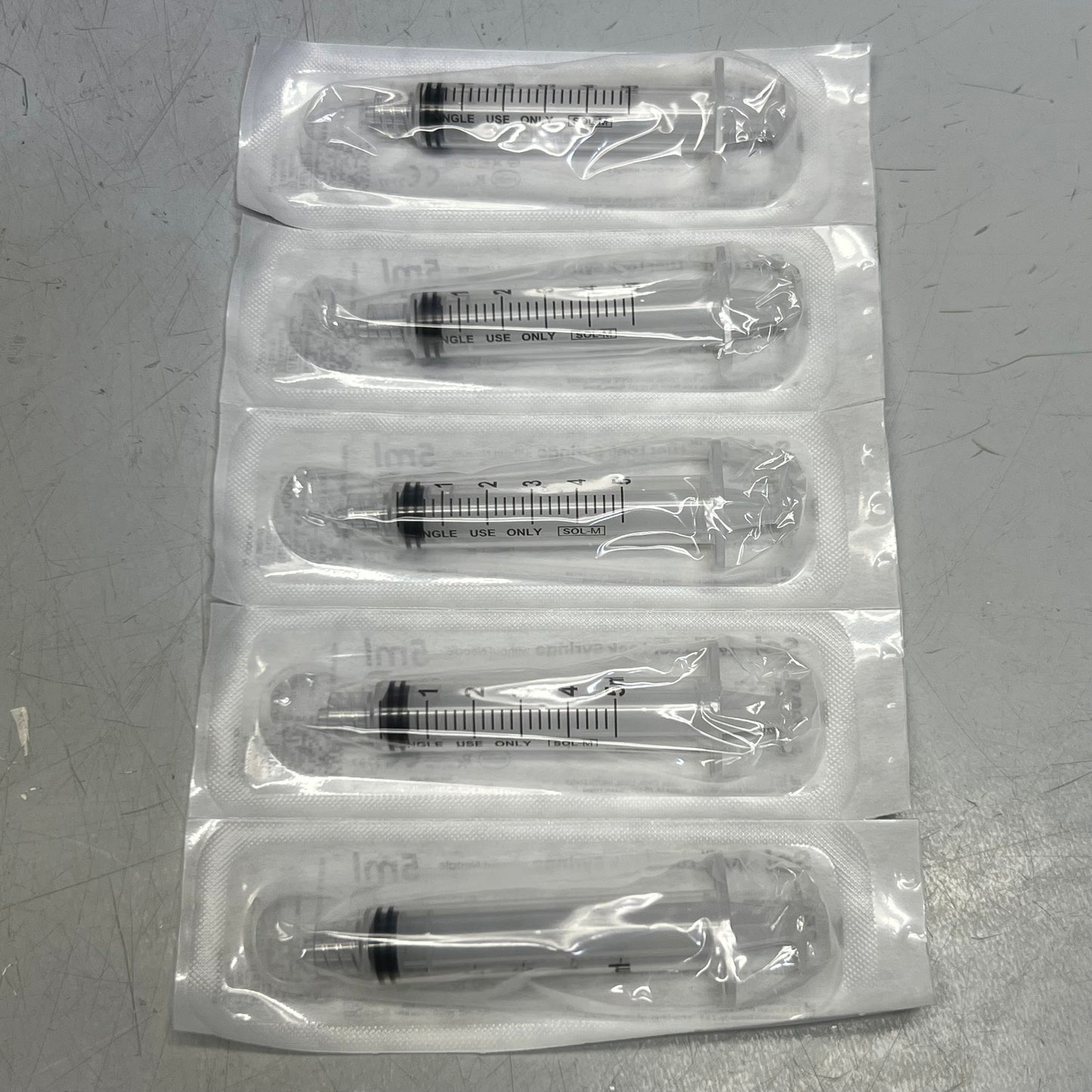 SOL-M™ (100 PACK) Luer Lock Syringe 5 ml P180005