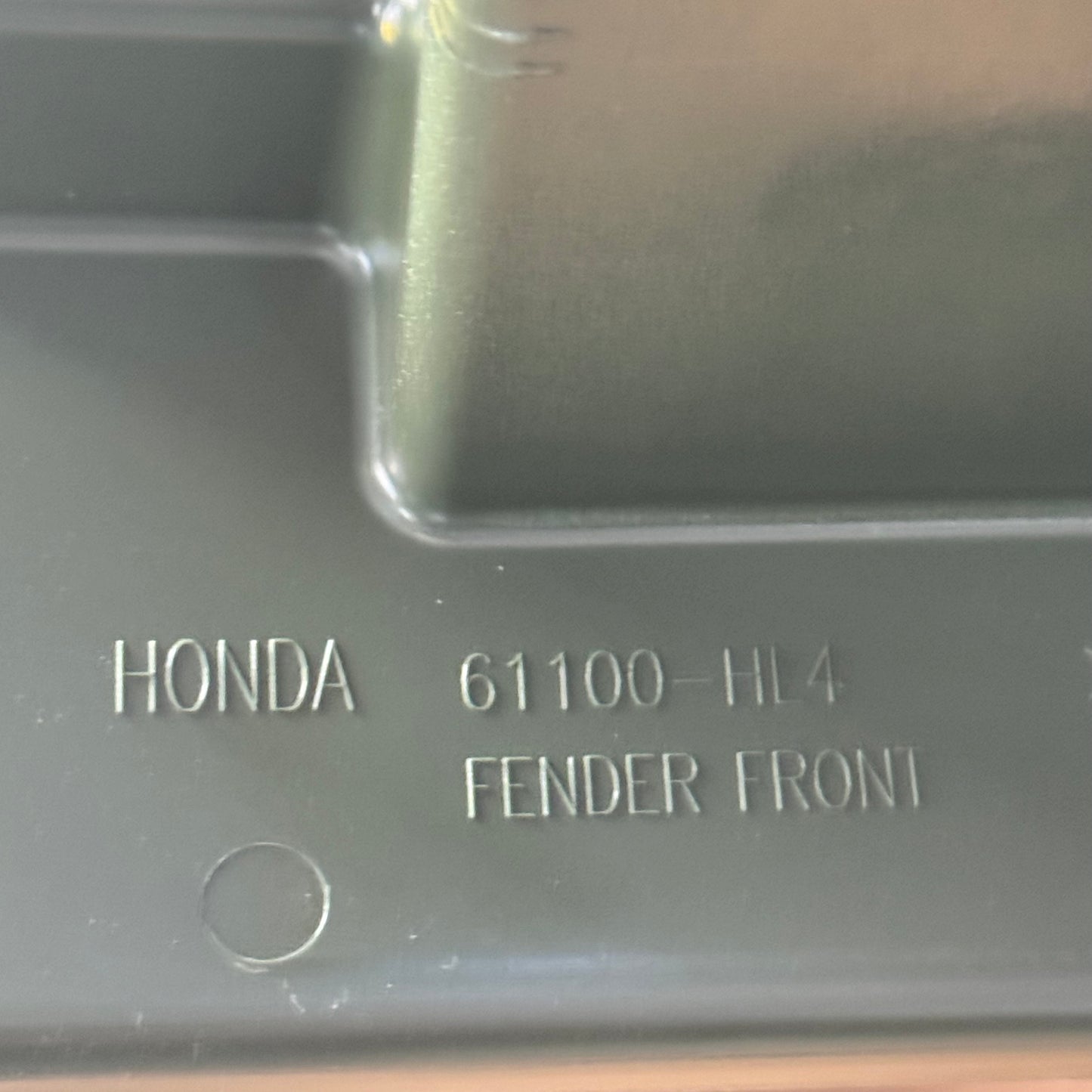 HONDA Fender Front Genuine Parts 61105-HL8-A10ZA Sz 55”Lx30.5”H Green