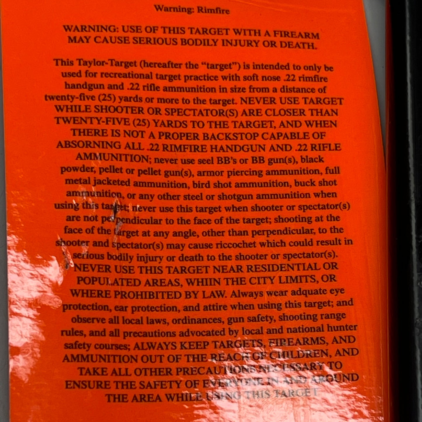 TAYLOR TARGETS  Animal Silhouette Steel Spinning Target .22 Caliber 1-3″ Upper