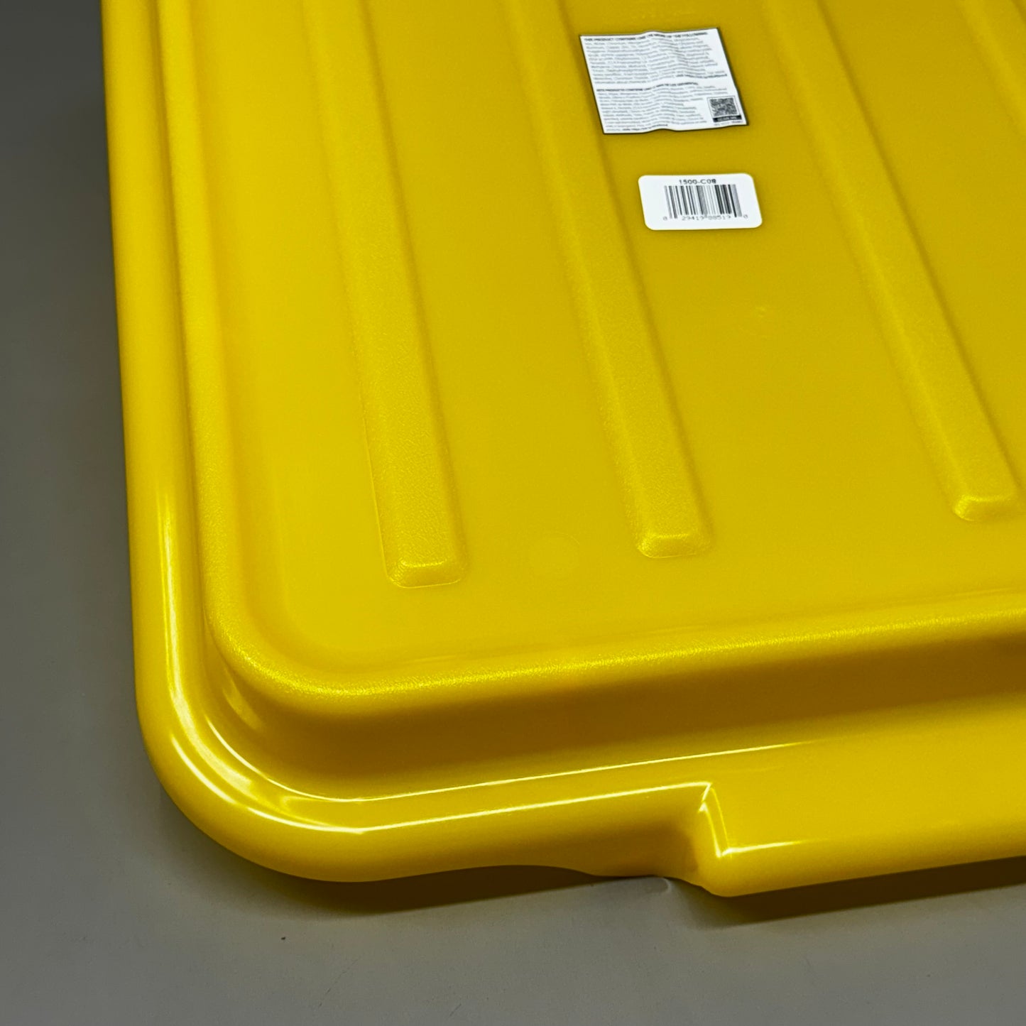 VOLLRATH (6 PK) Traex® Color-Mate Snap-On Lid Yellow 22.13" x 15.63" x 2.5" 1500-C08