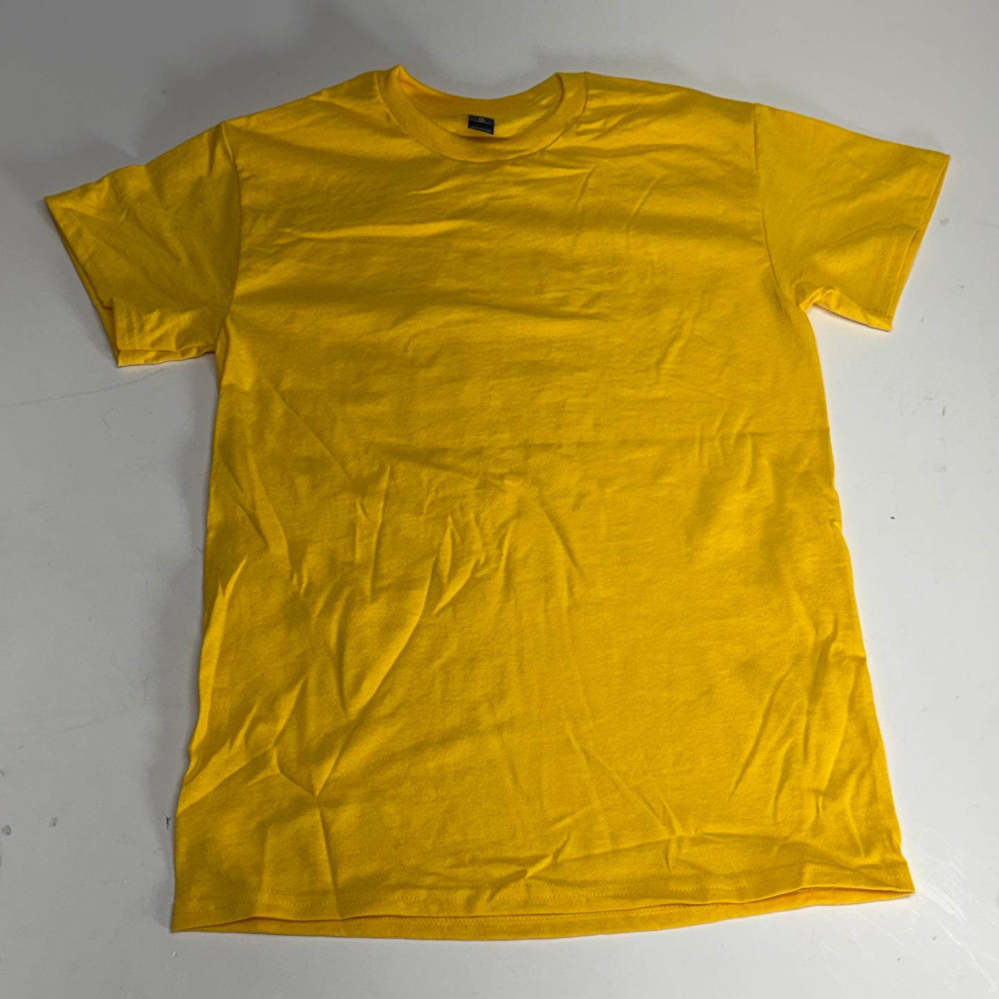 ZA@ GILDEN (12 PACK) Unisex Heavy Cotton T-shirts Short Sleeve Unisex Sz S Yellow