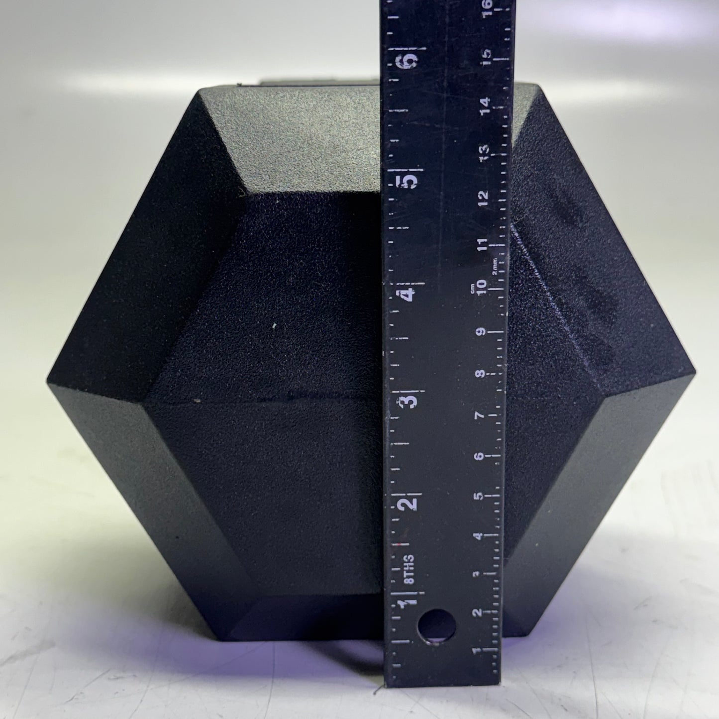 TITAN FITNESS (2 PACK) Black Rubber Coated Hex Dumbbell Single 40lb HEXDBB_40