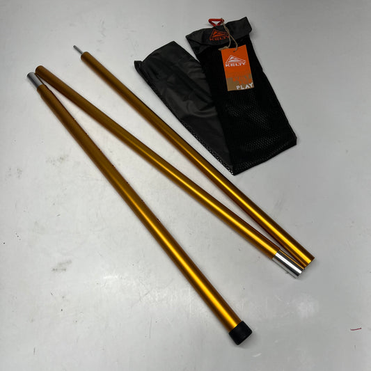 KELTY Adjustable Foldable Pole 7001 Aluminum 80"-99" 2" Grommet Tip Orange