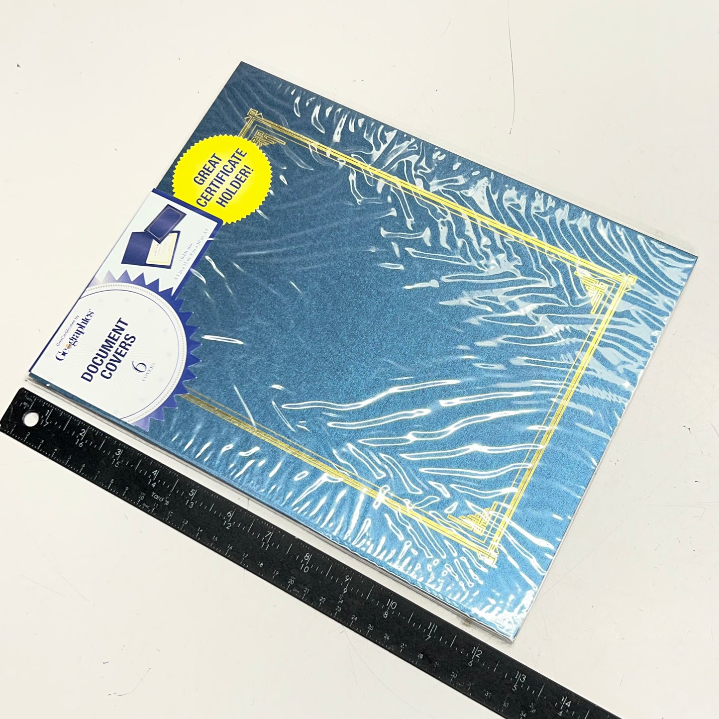 GEOGRAPHICS (6 PACK) Document Covers Sz 8.5" x 11", Metallic Blue 47401