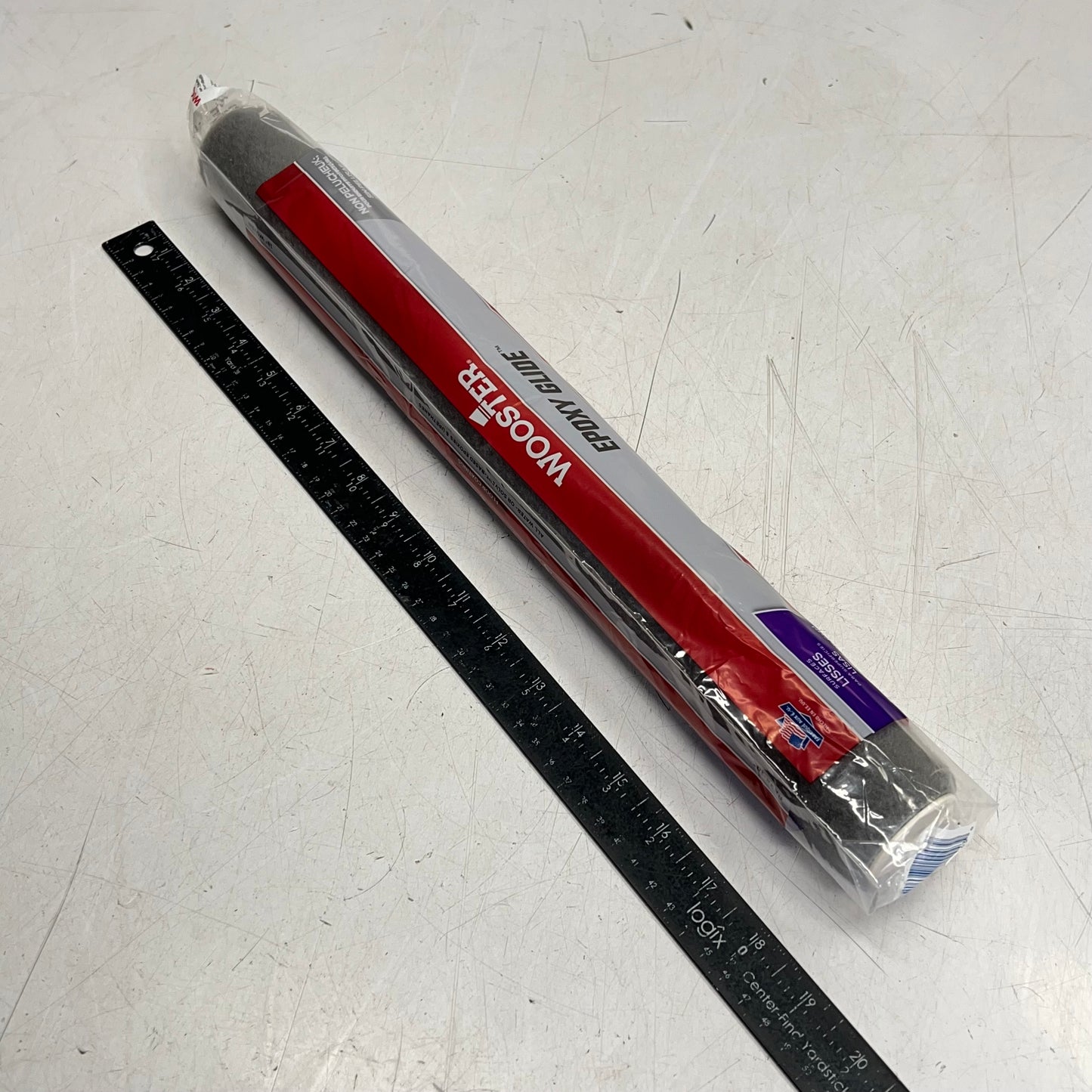 WOOSTER (2 PACK) Epoxy Glide For Smooth Floor Coatings 1/4" Nap 18" R232-18"