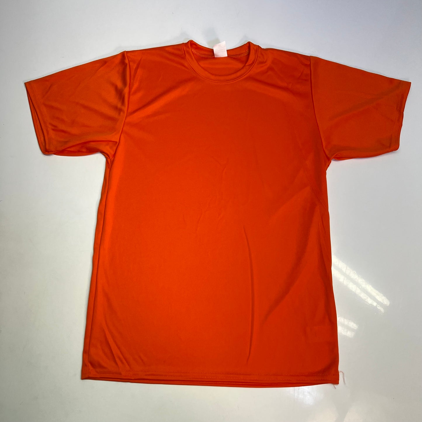 C2 SPORT (5 PACK) Moisture Wick Short Sleeve Work Shirts Youth Sz M Orange