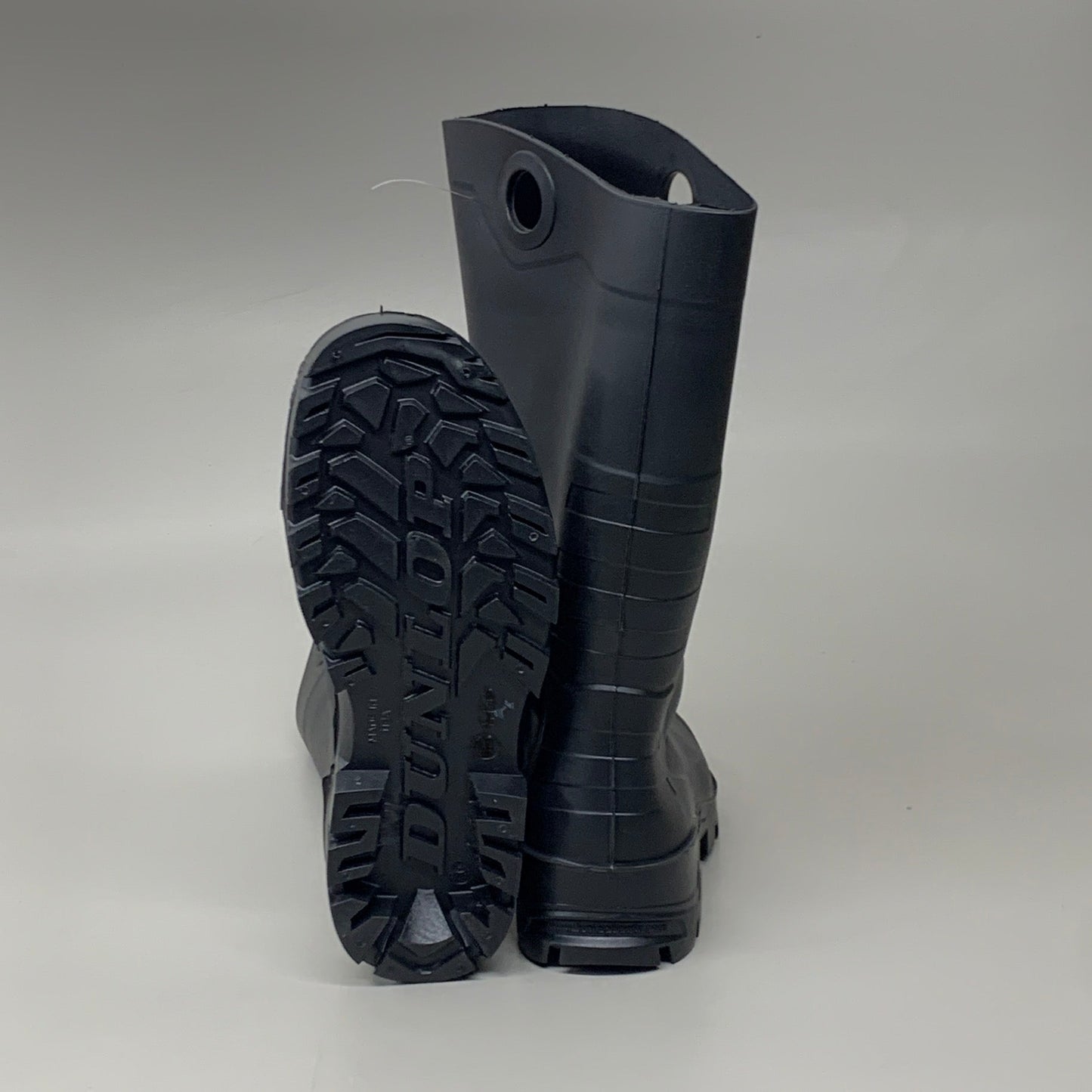 DUNLOP Steel Toe Safety Boots Waterproof Black Sz M 6 W 8 #86776