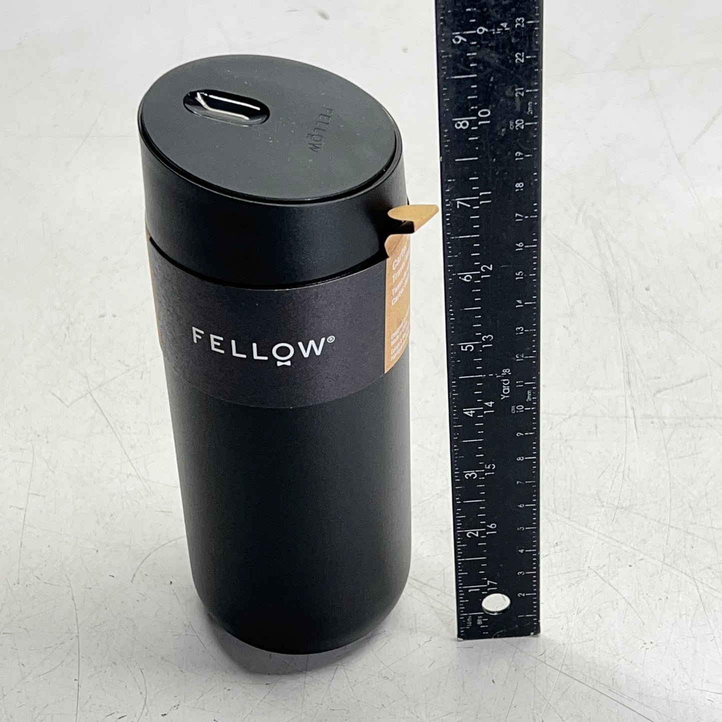 FELLOW Carter Slide Mug 18/8 Stainless Steel Leakproof Seal 16 Oz Matte Black