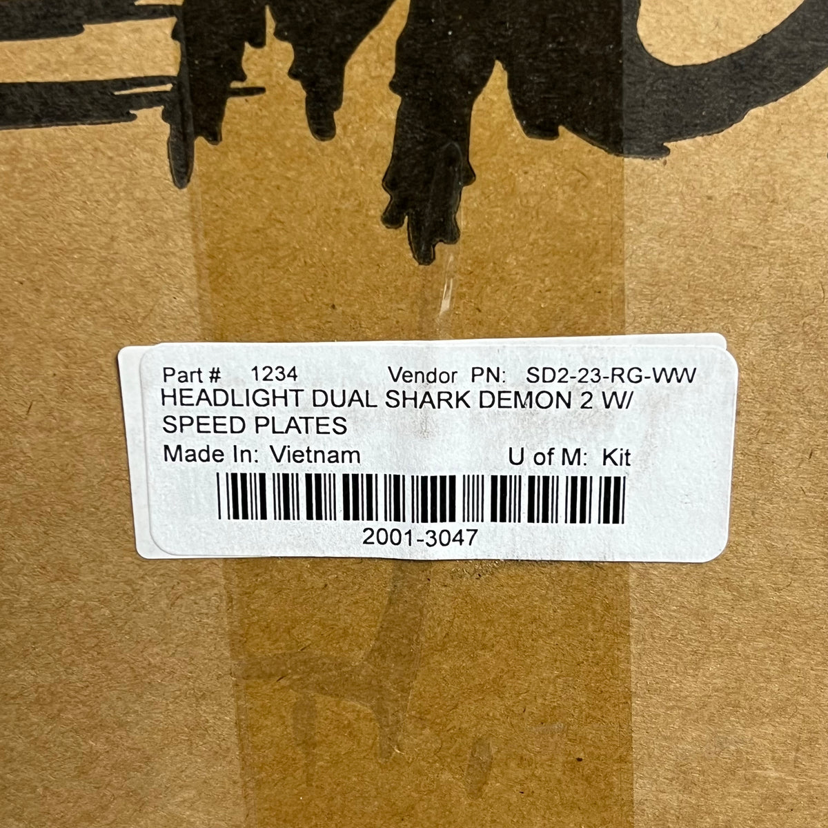 SHARK DEMON 2 Dual Headlight Kit For 2023-26 Harley Davidson Touring SD223RGWW