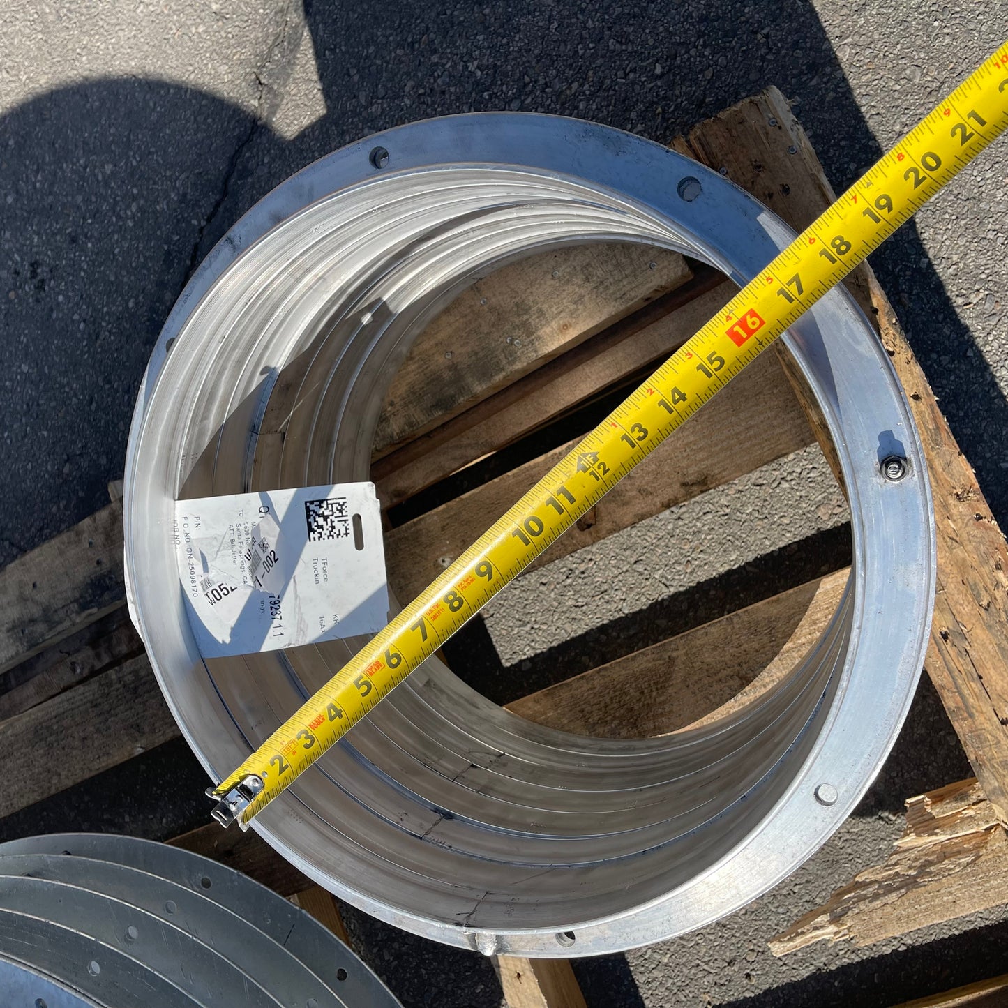 ZA@ Pallet of MIXED Galvanized Steel Rings (AS-IS)