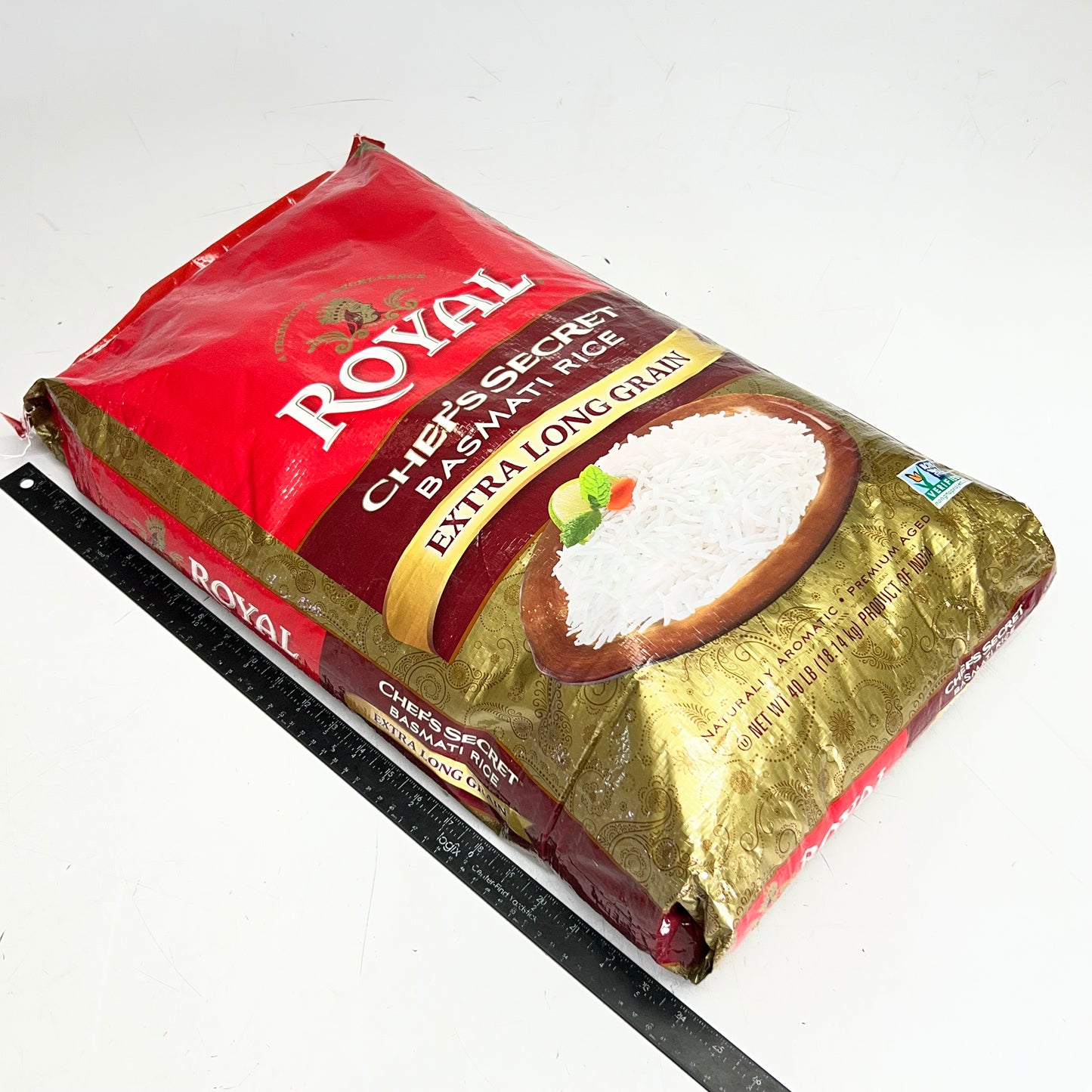 ROYAL Chef's Secret Basmati Rice Extra Long Grain 40lb BB 06/27
