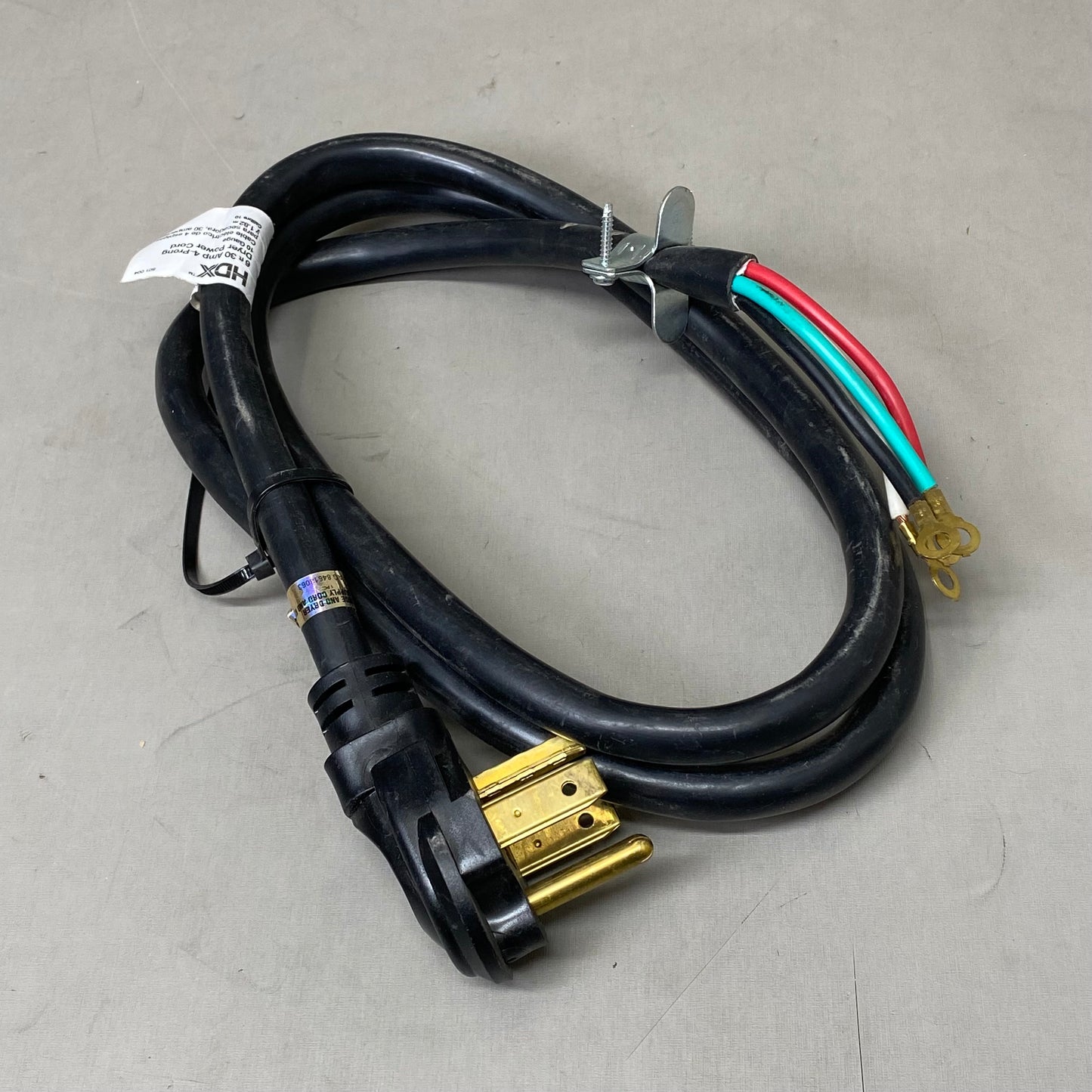 SOUTHWIRE Wire Range Power Cord 6' Cord, 10AWG Black 601004