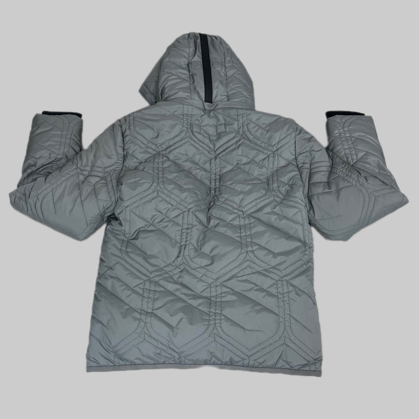 SAMSHIELD Megeve Equestrian Full Zip Up Winter Coat Men's Sz L Ore Grey