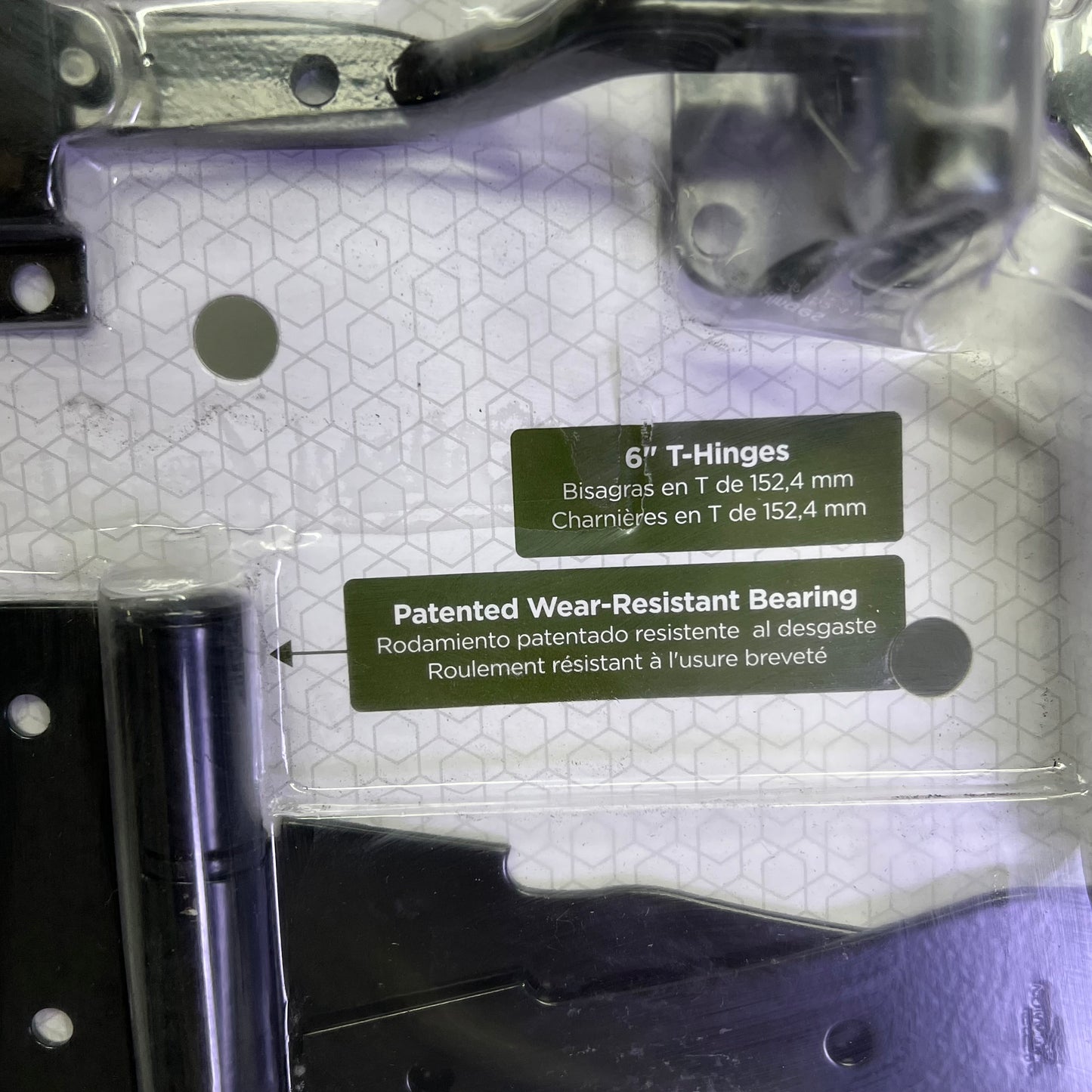 NATIONAL HARDWARE Decorative Gate Hardware Kit Steel 8" Black Finish N343-467