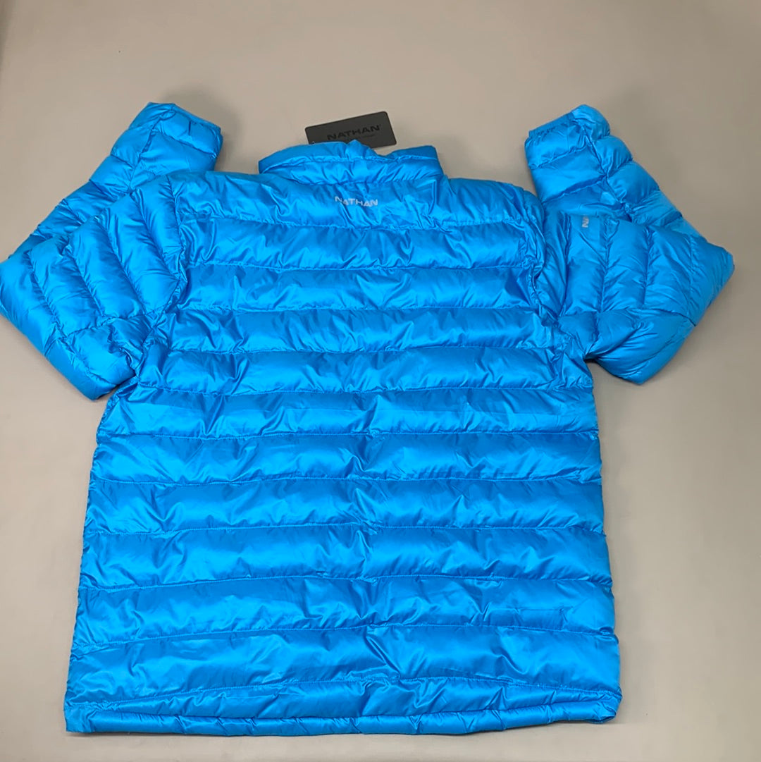 NATHAN Puffer Jacket Pertex Running Men's XL Aster Blue NS550540-60094-XL (New)